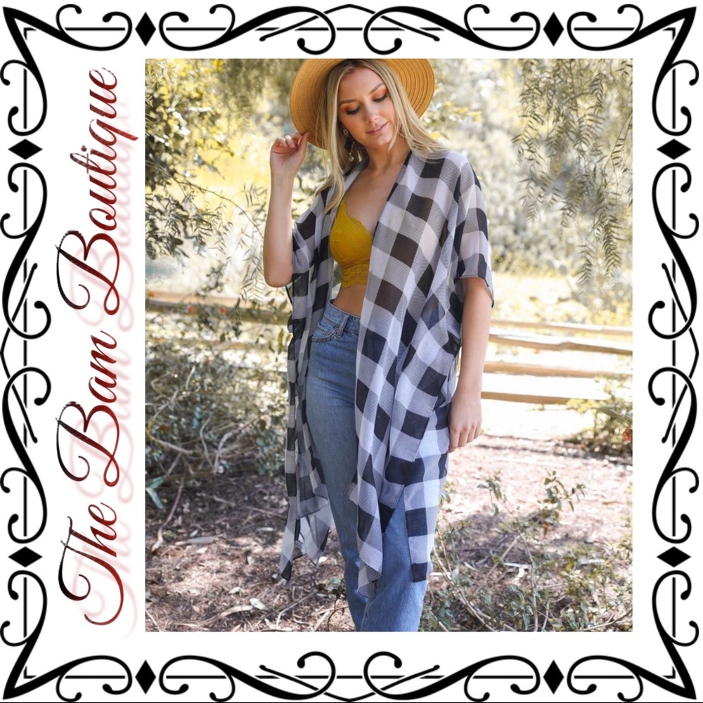 Buffalo Plaid Kimono